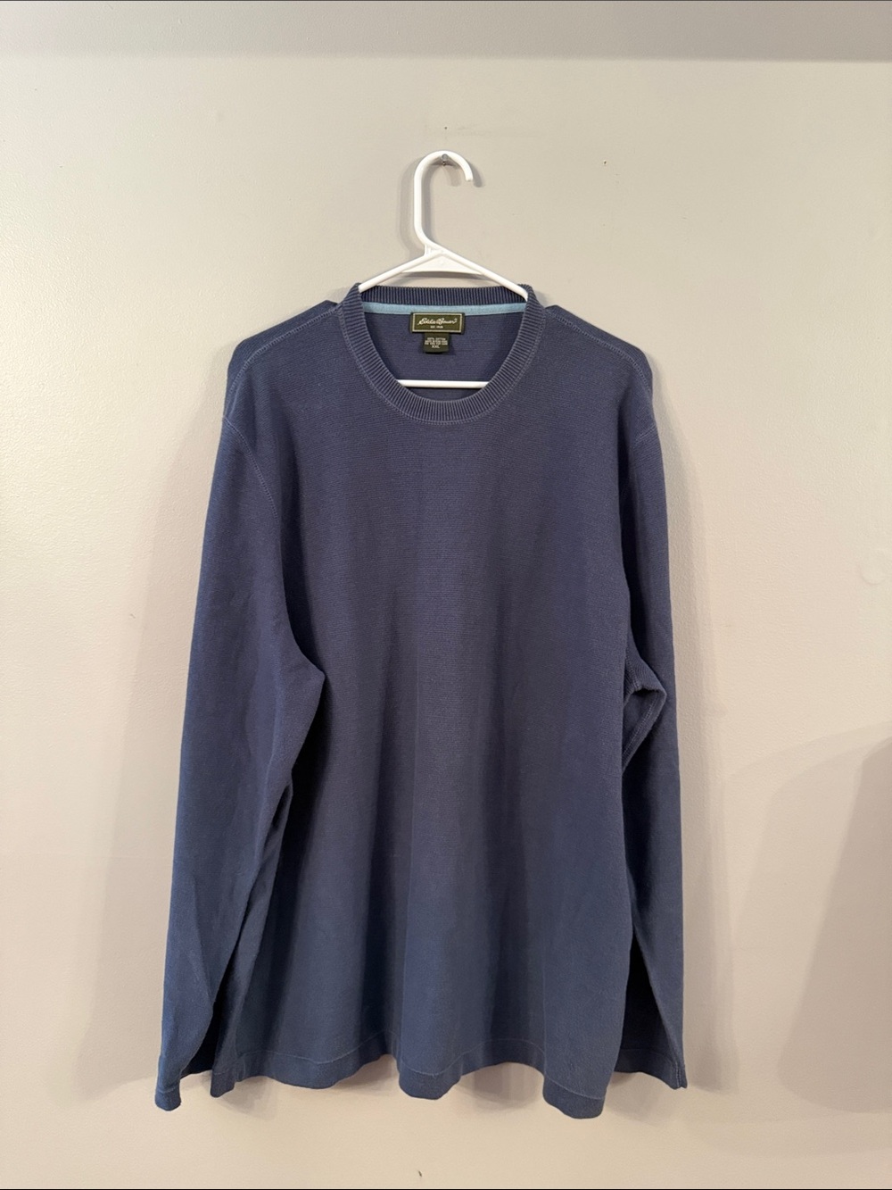 Eddie Bauer Navy Crewneck Long-Sleeve Shirt - Men’s XXL